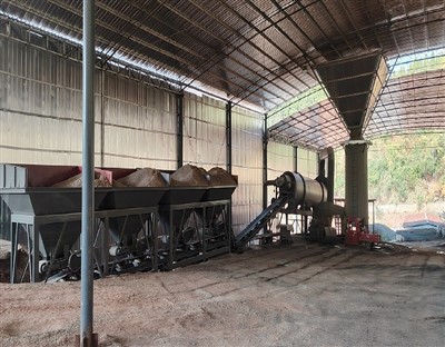 Kleine mobile Asphaltmischanlage